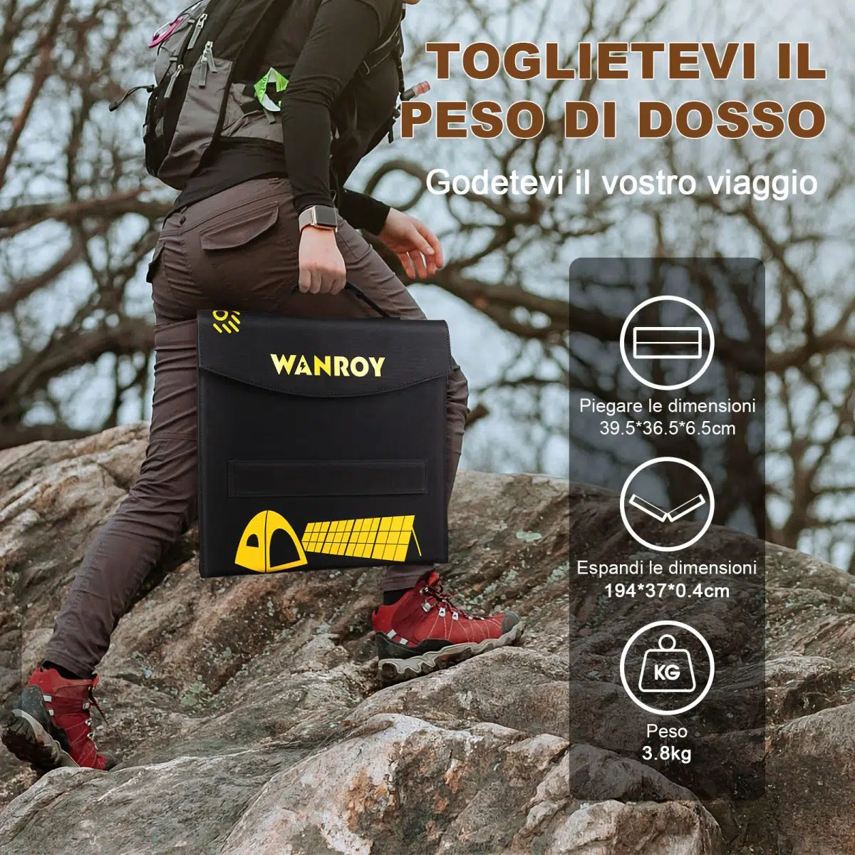 Wanroy Pannello solare 100w-7